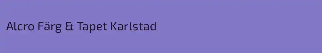 Alcro Färg & Tapet Karlstad